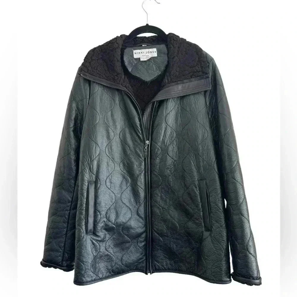 Nikki Jones Montreal Faux Fur Sherpa lined Jacket Size M